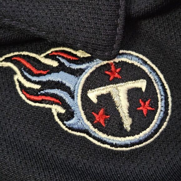 Reebok NFL Tennessee Titans Polo Team PlayDry Performance Shirt Navy XL - Picture 3 of 6